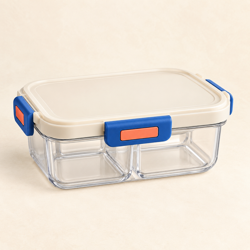 BentoBright Four-Compartment Lunch Container