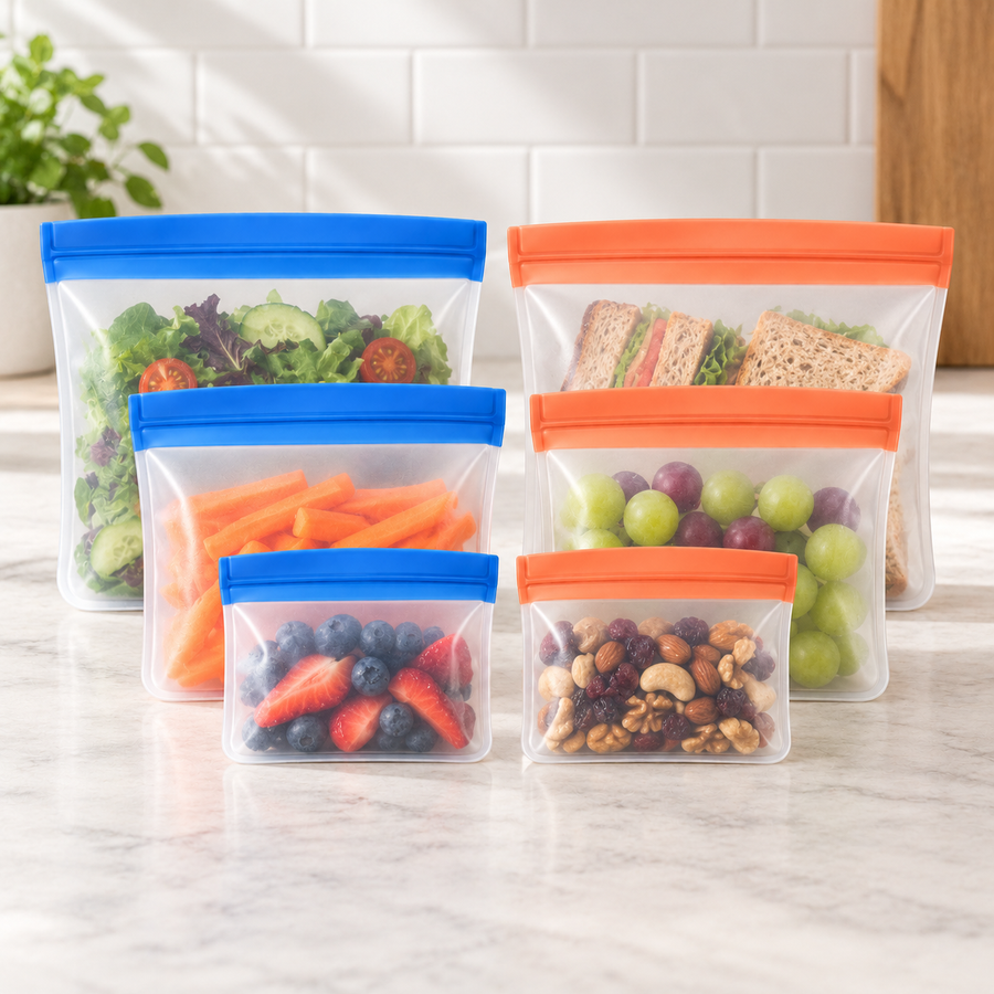 SnackSeal Reusable Bag Set — 6 Piece Set — feature