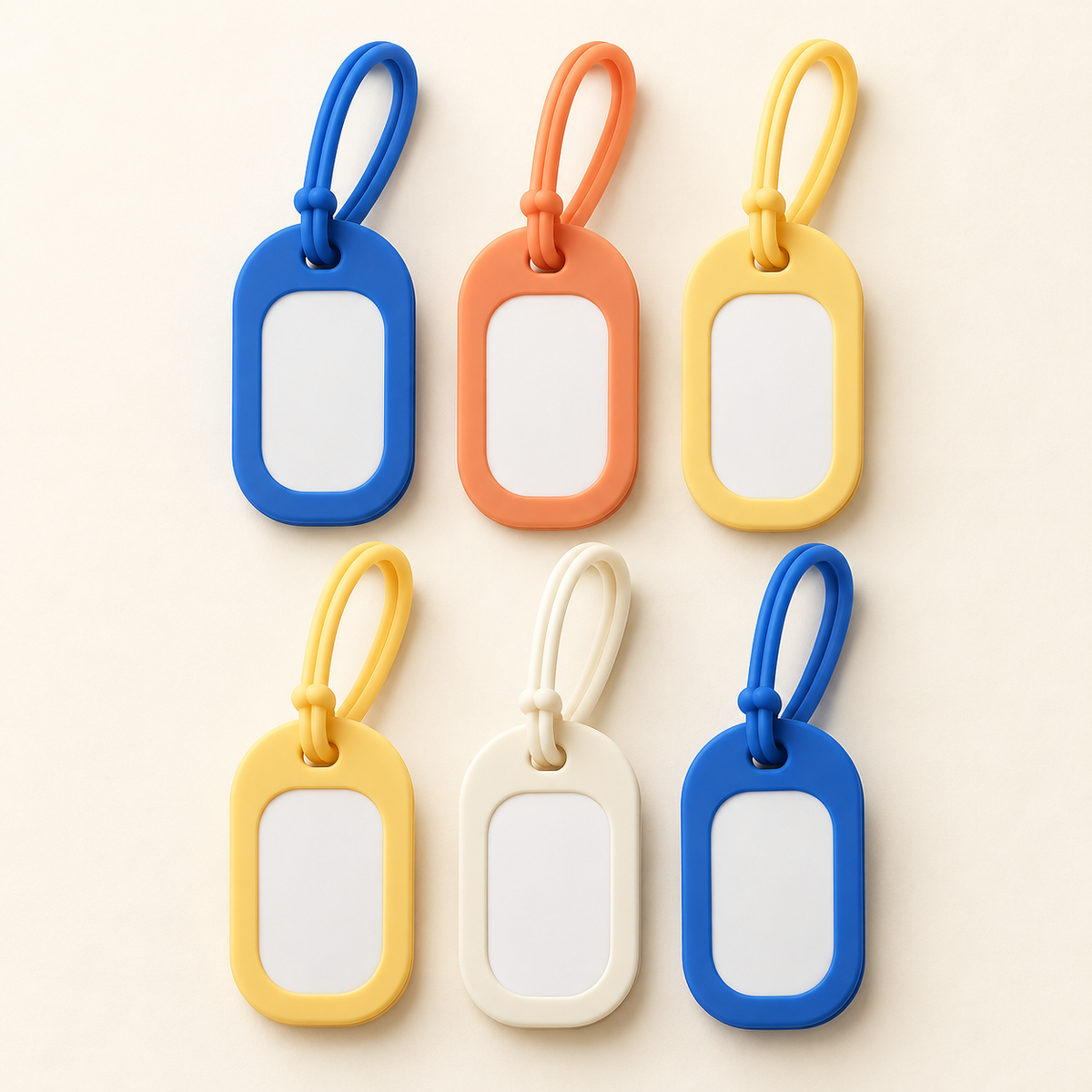 TagTrail Writable Bag Tags — 6 Piece Set — hero