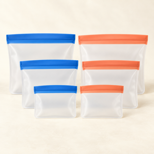 SnackSeal Reusable Bag Set — 6 Piece Set — hero