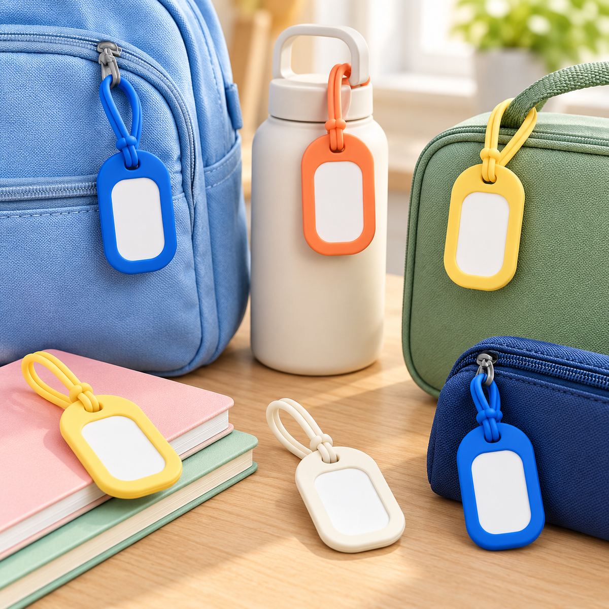 TagTrail Writable Bag Tags — 6 Piece Set — feature